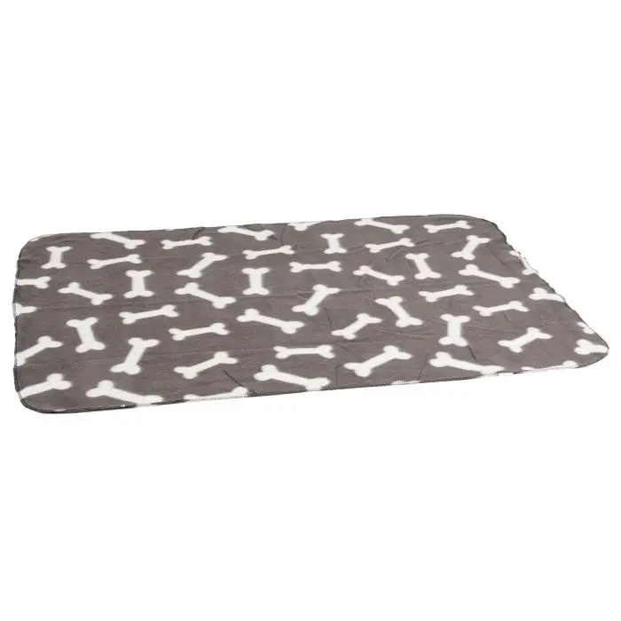Couverture Pol Mot Os Gris 100x70cm Commander Vite