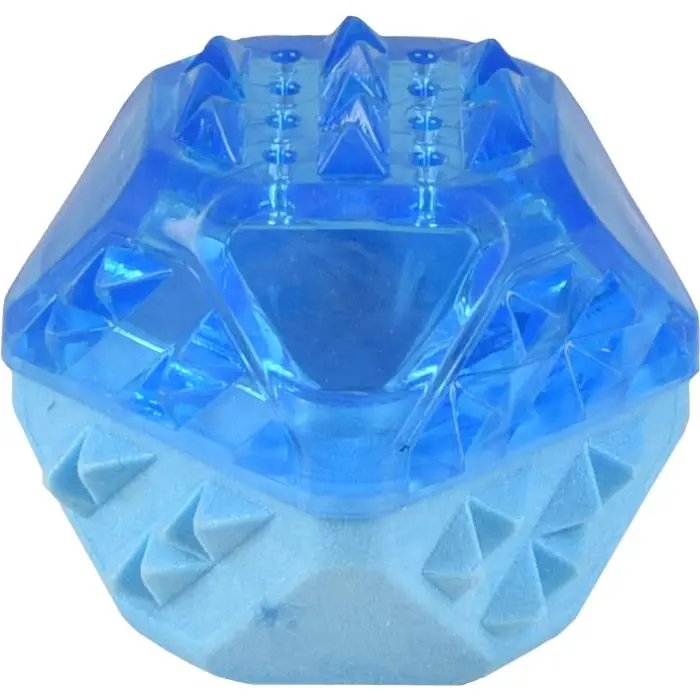 Produit De Marque Flamingo Fresk Snowy Balle pour Chien Bleu 8,3cm