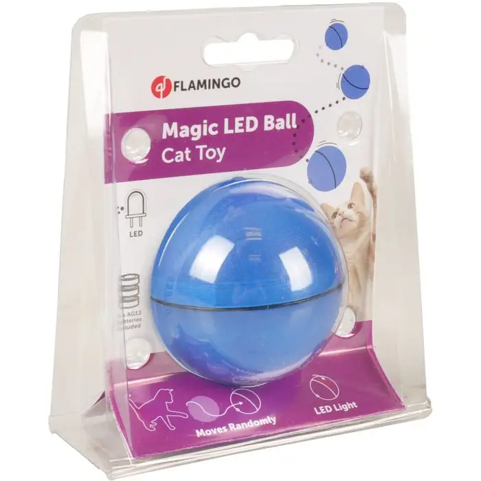 Affaire À Saisir Flamingo Jouet Chat Balle Led Magic Bleu