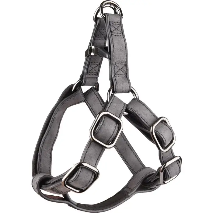 Promotion Saisonnière Flamingo Harnais Step&go Delu pour Chien 35-50cm 15mm Noir