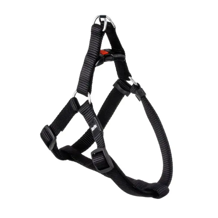 Achat Immédiat Flamingo Harnais Step & Go Ziggi pour Chien 35-60cm 20mm Noir