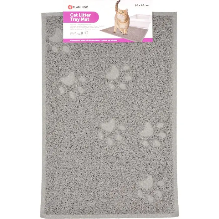 Dernière Chance Flamingo Tapis Pour Bac À Litière Tumbi Gris 40x60cm