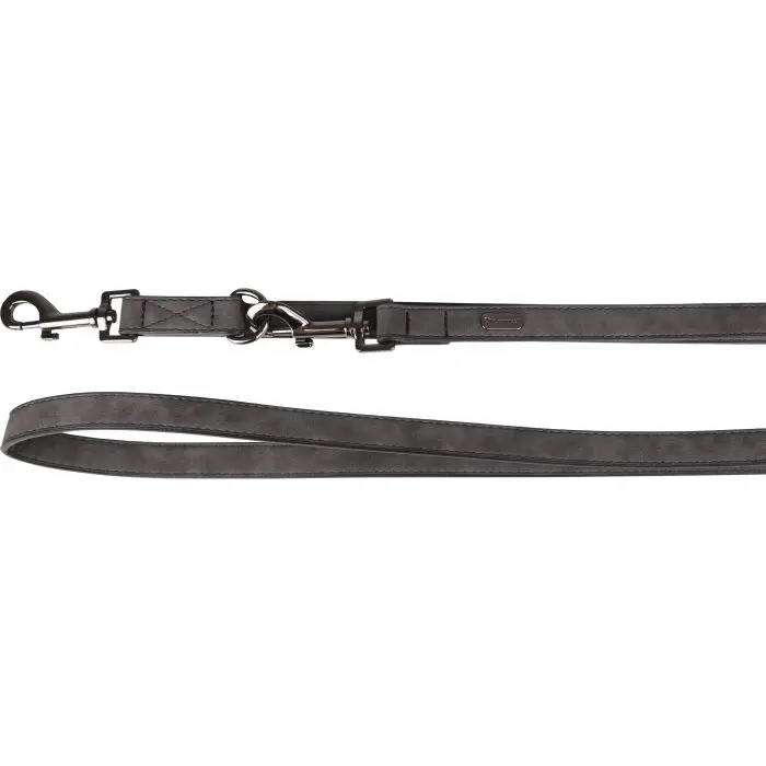 Certifié Flamingo Laisse D&rsquo;entraînement Delu Noir pour Chien 205cm 20mm