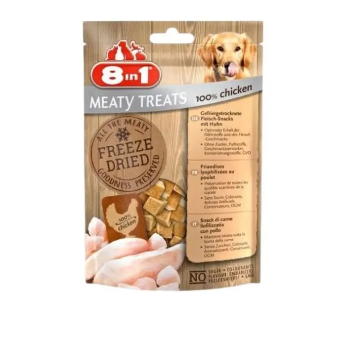 Friandises Freeze Dried poulet 8in1 Quantité Limitée