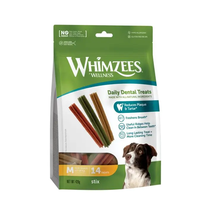 Seulement Aujourd&rsquo;hui Whimzees Friandises Dentaire pour Chiens Stix M