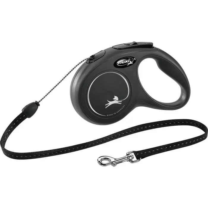 Top Vente Laisse Flexi New Classic Cordon M/8m Noir