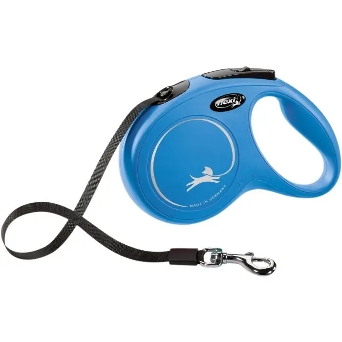 Nouvelle Collection Laisse Flexi New Classic Sangle S/5m Bleu