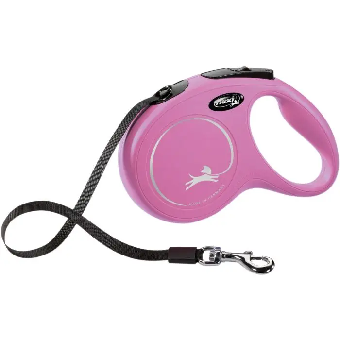 Prix Promo Flexi Laisse New Classic Sangle M/ Rose pour Chien 5m