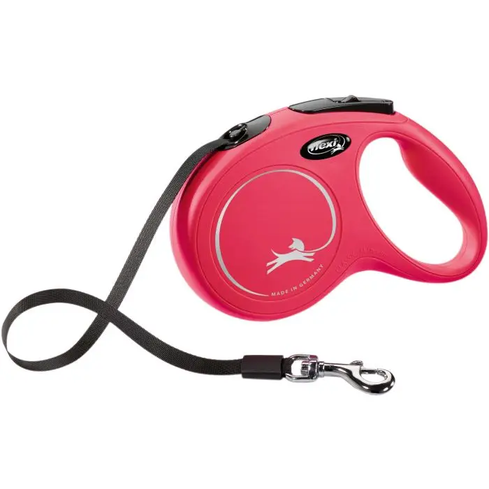 Laisse Flexi New Classic Sangle L/5m Rouge Petit Prix