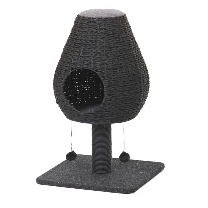 Ebi Griffoir Trend Tree Elegance Lissom pour Chat 45x45x73cm Noir Usine Directe