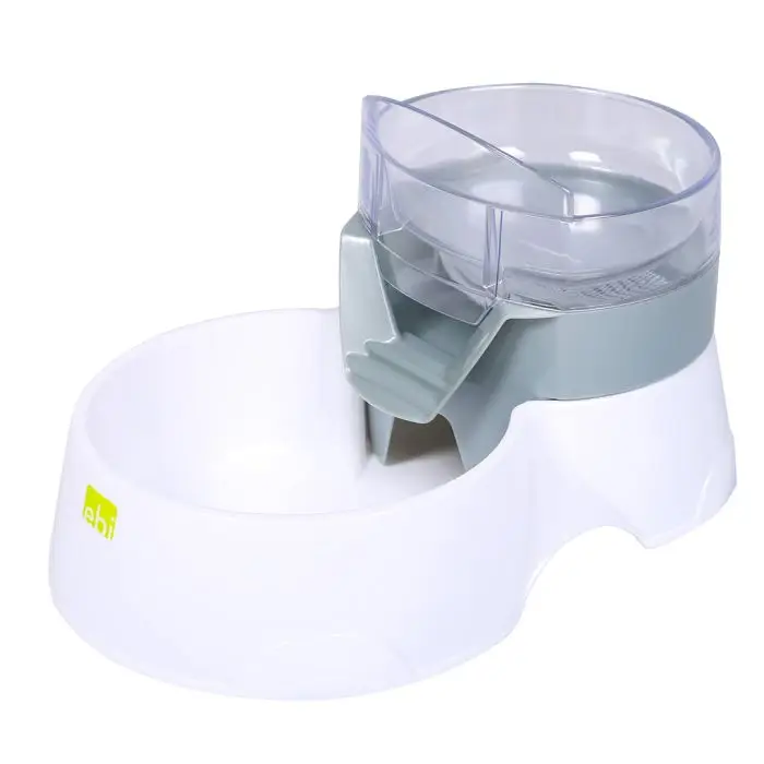 Pas Cher Ebi Fontaine À Eau Pet Feeder 2in1 28x19x17cm Gris pour Chien