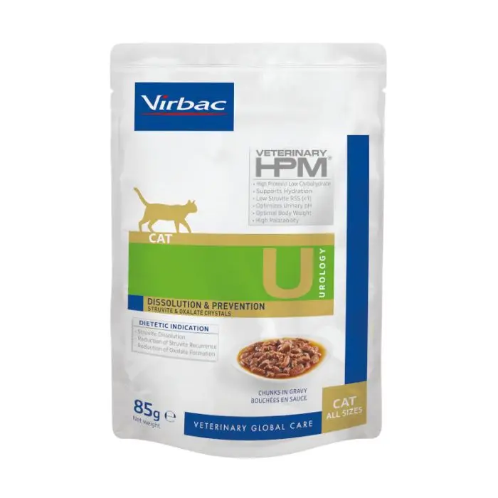 Virbac Veterinary Hpm Urology Dissolution & Prévention Chat – 12 Sachets De 85g Top Vente