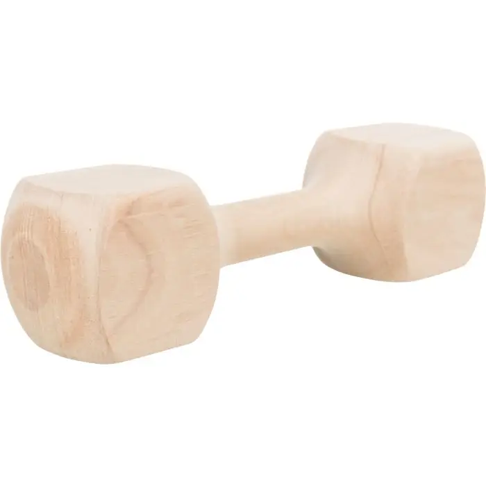 Usine Directe Trixie Haltère De Traction En Bois pour Chien 400g
