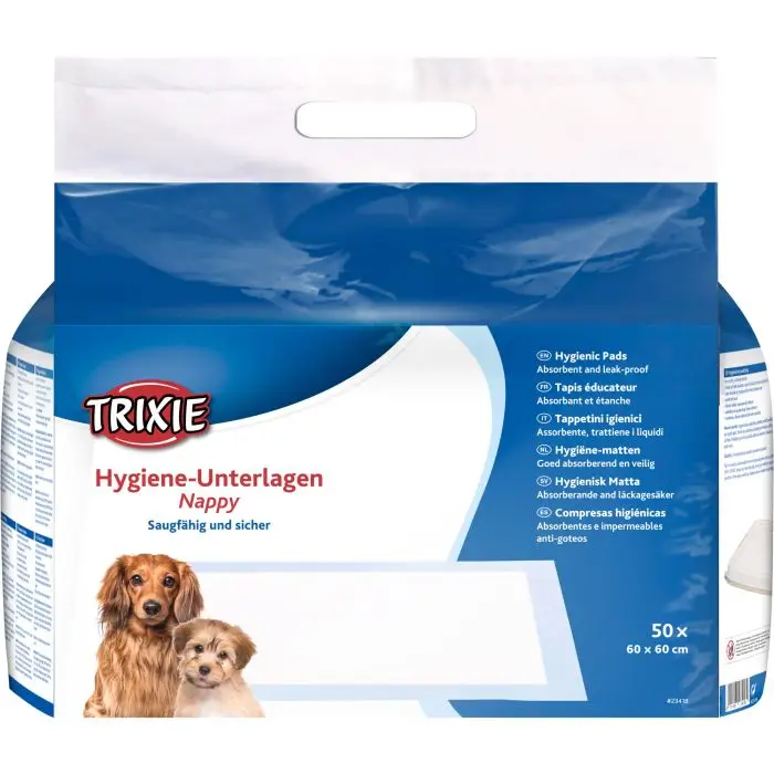 Achetez Aujourd&rsquo;hui Trixie Tapis Éducateur Nappy 60 × 60 Cm 50 Pcs