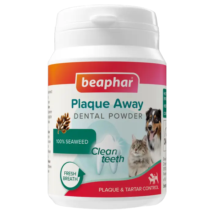 Beaphar Plaque Away Poudre Dentaire pour Chien & Chat 80g Promotion