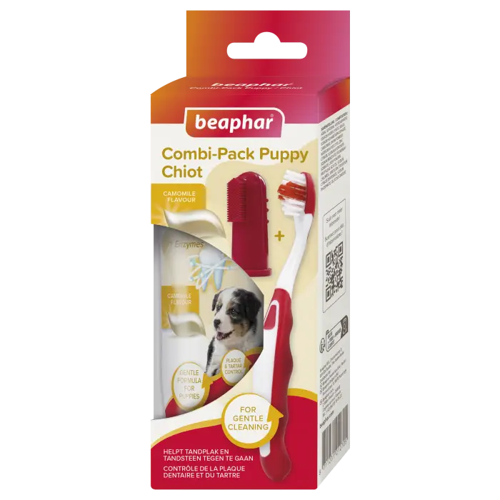 Beaphar Pâte Dentifrice & Brosse À Dents Pour Chiots Jusqu&rsquo;à Épuisement Des Stocks