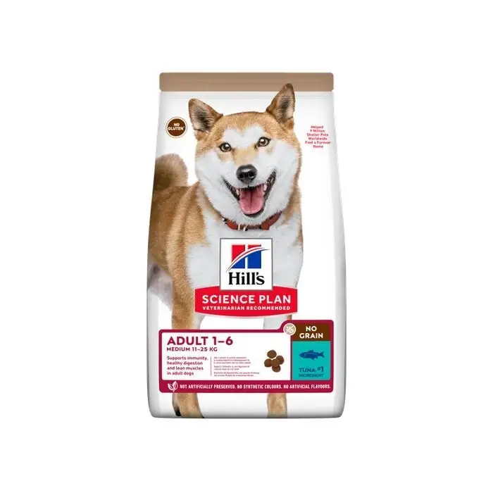 Réduction Hill&rsquo;s SP Chien Adulte No Grain 2,5Kg Thon