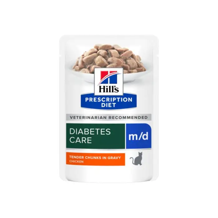 Authentique Hill&rsquo;s Prescription Diet M/D Diabetes Care pour Chat 12x85g