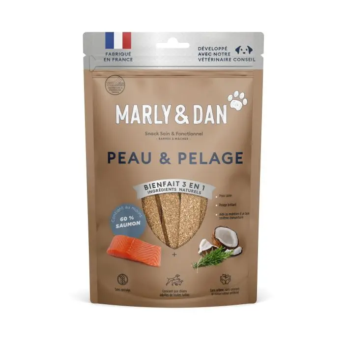 Marly & Dan Barres à mâcher Peau et Pelage Chien Retour Gratuit