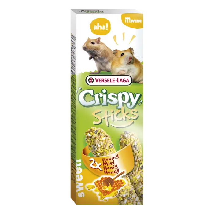 Crispy Sticks Hamsters-Gerbilles Miel 2pcs 110g Prix Promo