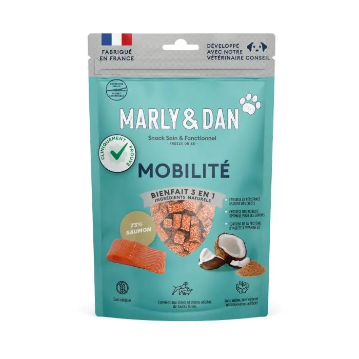Marly & Dan Freeze Dried « Mobilité » pour chien Nouvelle Collection