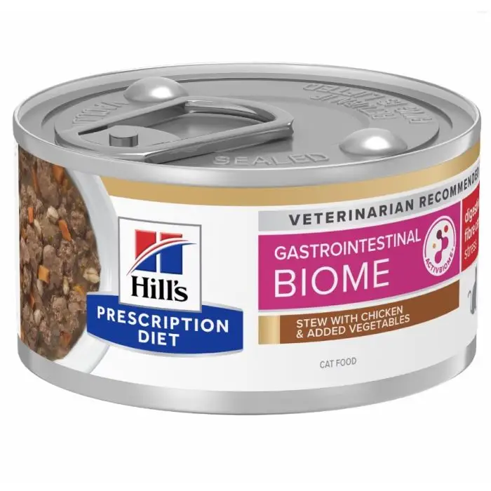 Dernière Chance Hill&rsquo;s Prescription Diet Gastrointestinal Biome Stress – Mijotée pour Chat 24x82g