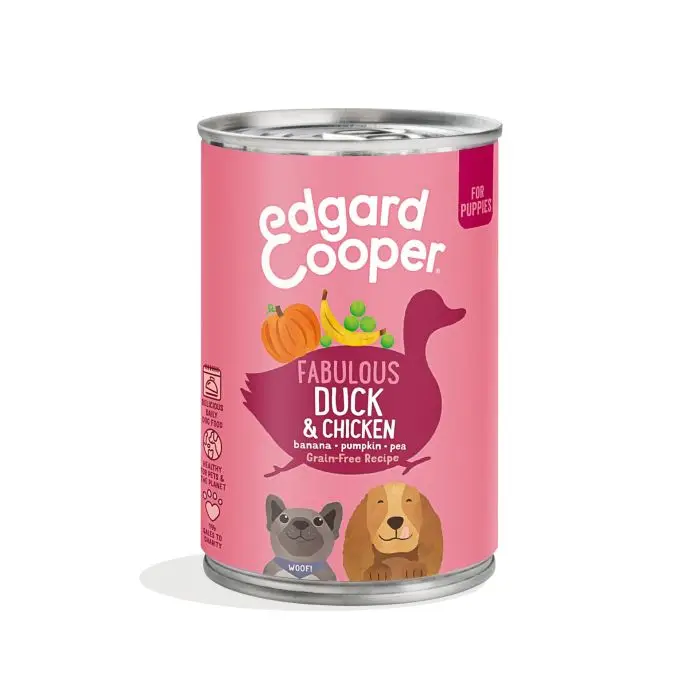 Edgard & Cooper Boîtes pour Chien au Canard, Poulet et Pois 400g Marque