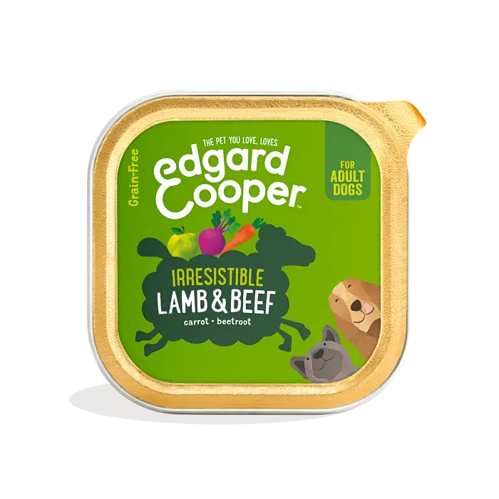Edgard & Cooper Agneau & Boeuf Boîtes pour Chien Adult 300g Réduction