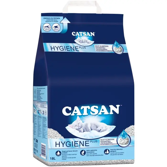 Catsan Hygiène+ Litière pour Chat 18l Livraison Express