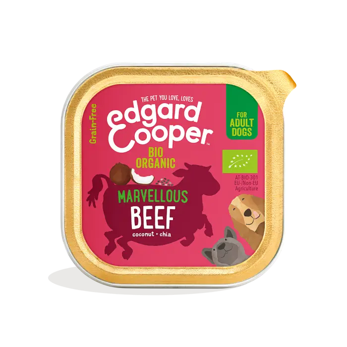 Prix Bas Edgard & Cooper Boeuf Bio Boîtes pour Chien 100g