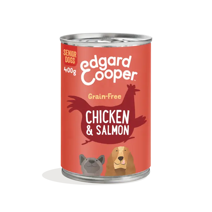 Satisfait Ou Remboursé Edgard & Cooper Boîtes pour Chien au Poulet & Saumon 400g