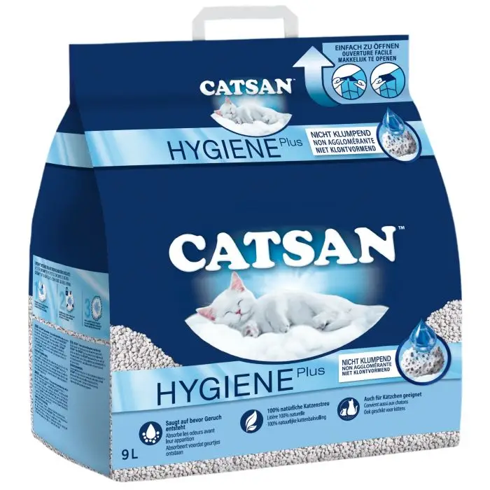 Prix Bas Catsan Hygiène+ Litière pour Chat 9l