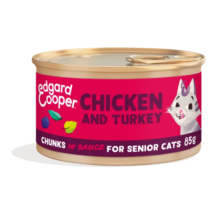 Usine Directe Edgard & Cooper Barguettes pour Chat Senior a la Dinde/poulet 85g