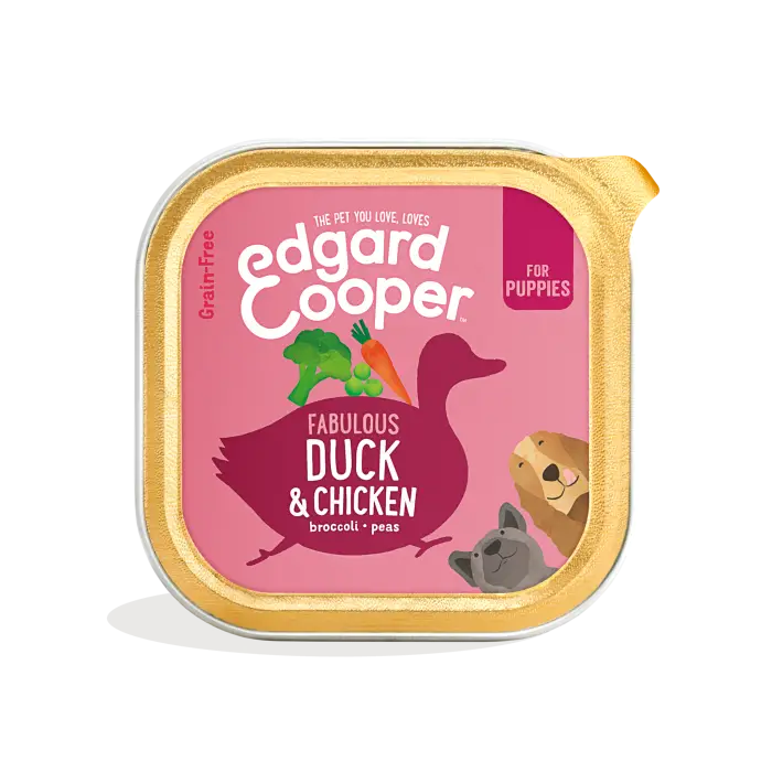 Commander Vite Edgard & Cooper Bargeuttes pour Chien au Canard & Poulet 150g