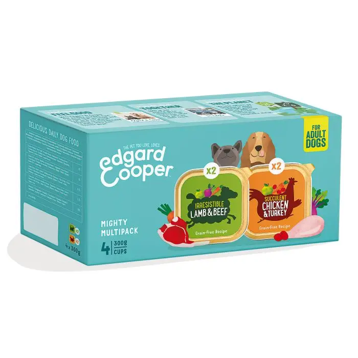 Edgard & Cooper Multipack pour Chien a l&rsquo;agneau/poulet 4x300g Commander Maintenant