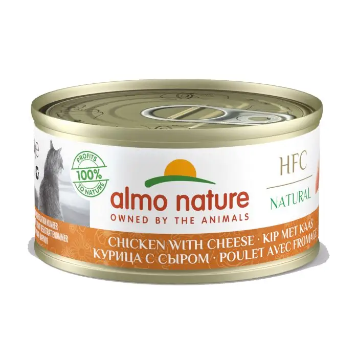 Dernière Chance Almo Nature Boite pour Chat au Poulet+fromage 70g