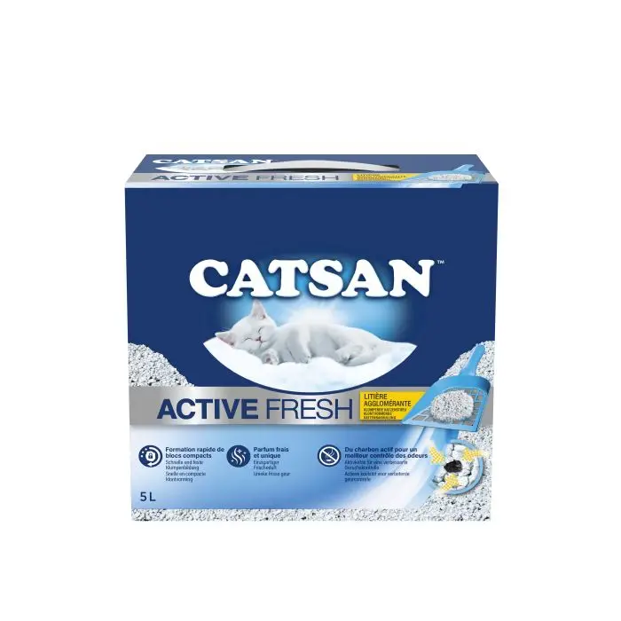 Catsan Active Fresh Litière pour Chat 5l Expédition Rapide