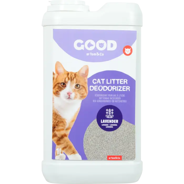 Good Desodorisant Litiere Lavande pour Chat 1L Satisfait Ou Remboursé