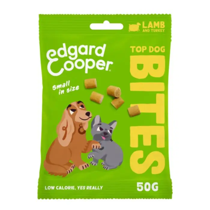 Edgard & Cooper Bites Agneau & Dinde pour Chien 50g Dernière Chance