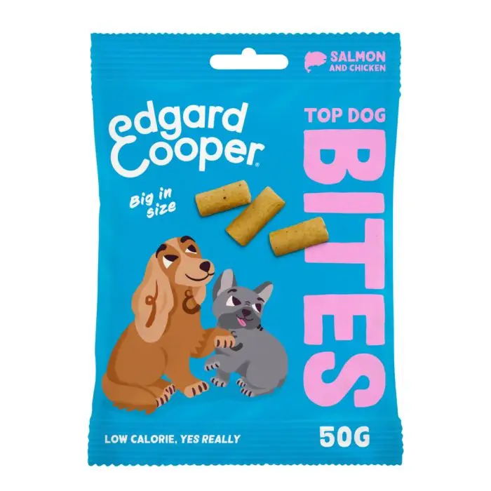 Edgard & Cooper Bites Saumon & Poulet L pour Chien 50g Prix Réduit