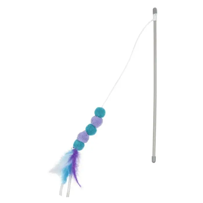 Yogi Family Canne À Pêche Avec Plumes Pour Chats 40cm Réduction