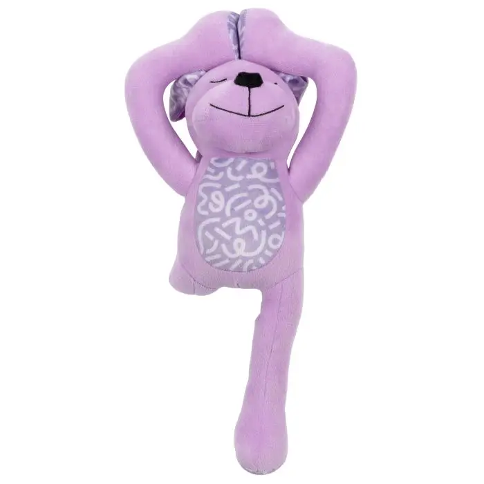 Vente Directe Yogi Family Chien En Peluche Violet 43x22x17cm