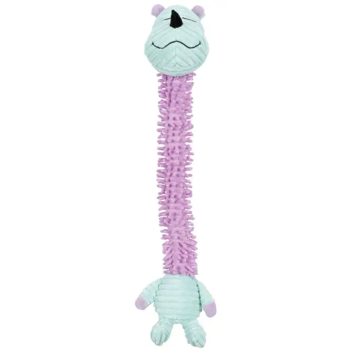 Achetez Aujourd&rsquo;hui Yogi Family Peluche Rhinocéros Long Cou Bleu pour Chien 60cm