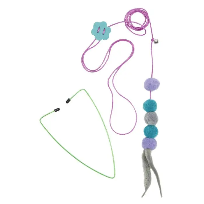 Yogi Family Accroche Porte Jouet Pour Chats Avec Boules 180cm Nouvelle Collection