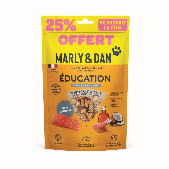 Satisfait Ou Remboursé Marly & Dan Tendres bouchées Training Chien +25% Offert
