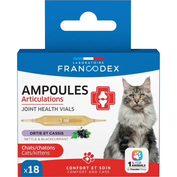 Nouvelle Collection Francodex Articulations Ampoules pour Chats et Chatons 18 pièces