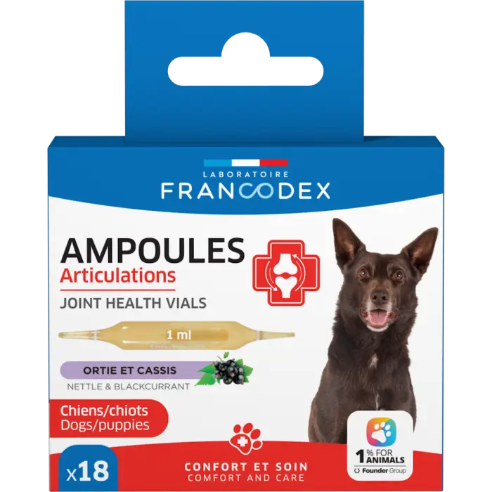 Francodex Articulations Ampoules pour Chiens et Chiots 18 pièces Expédition Rapide