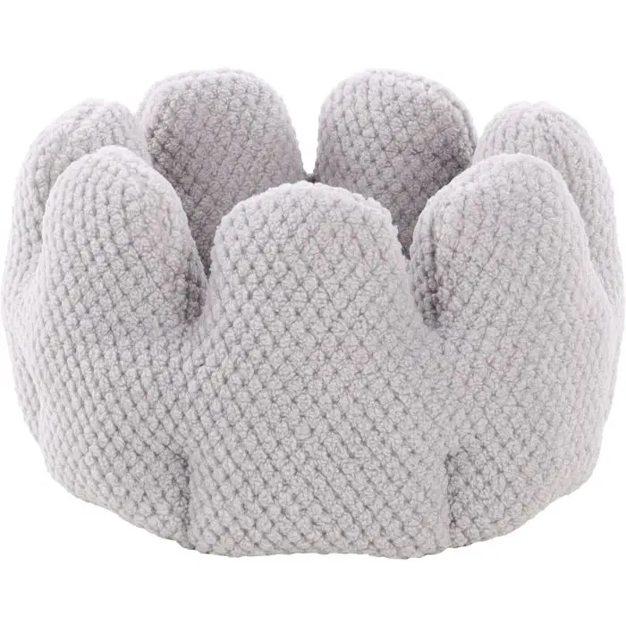 Super Prix Flamingo Espace Sommeil Jacquard Rond Gris pour Chat 50x50x30cm