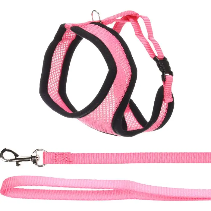 Achetez Aujourd&rsquo;hui Flamingo Chat Harnais Avec Laisse Harms Rose
