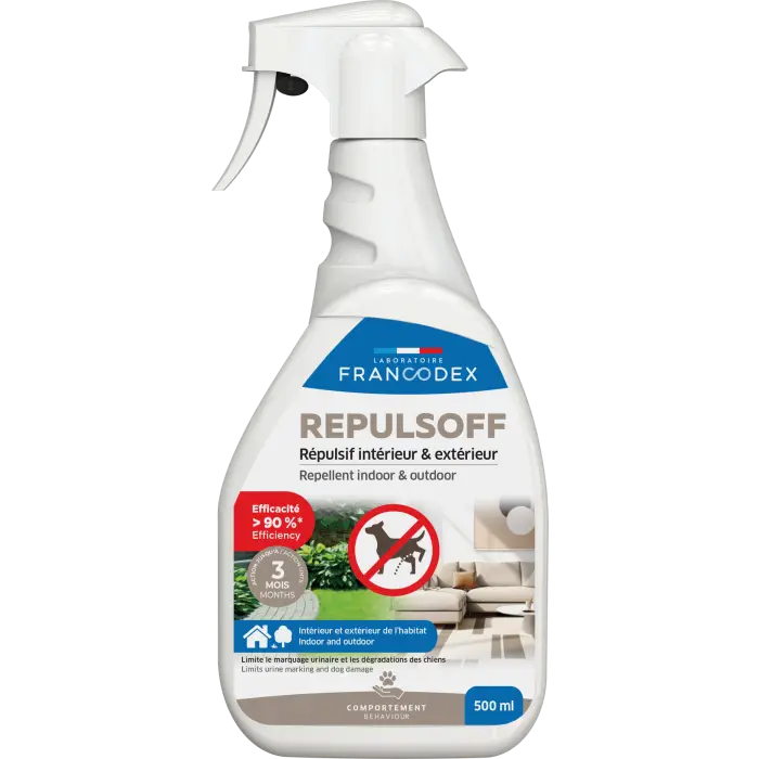 Francodex Répulsif Urine Intérieur Et Extérieur Spray Pour Chien 500ml Super Prix